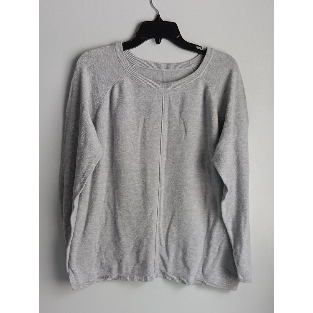 Silver Grey Cotton Blend Sweater